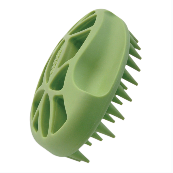 Safari Soft Tip Curry Dog Brush, 4.25-in x 2.75-in