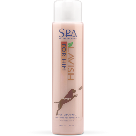 SPA by Tropiclean Lavish For Him Shampoo for Pets, 16-oz (Size: 16-oz)