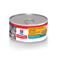 Hill's Science Diet Adult Indoor Savory Chicken Entree Wet Cat Food, 5.5-oz (Size: 5.5-oz)