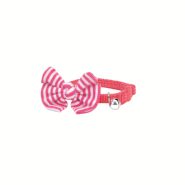 Li'l Pals Kitten Embellishment Collars, Pink Bow, 5/16-inxup to 8-in (Size: 5/16-inxup to 8-in)