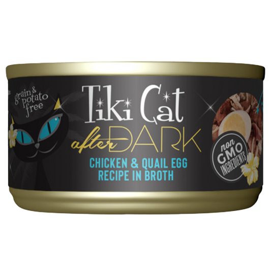 Tiki Cat After Dark Chicken & Quail Egg Recipe in Broth, 2.8-oz (Size: 2.8-oz)