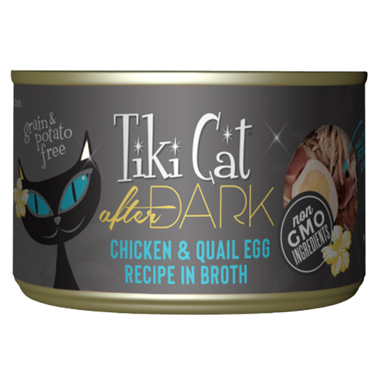 Tiki Cat After Dark Chicken & Quail Egg Recipe in Broth, 5.5-oz (Size: 5.5-oz)
