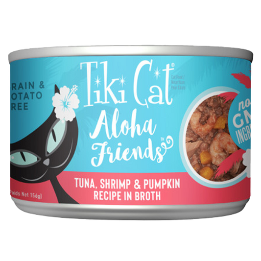Tiki Cat Aloha Friends Tuna with Shrimp & Pumpkin Wet Cat Food, 5.5-oz can (Size: 5.5-oz)