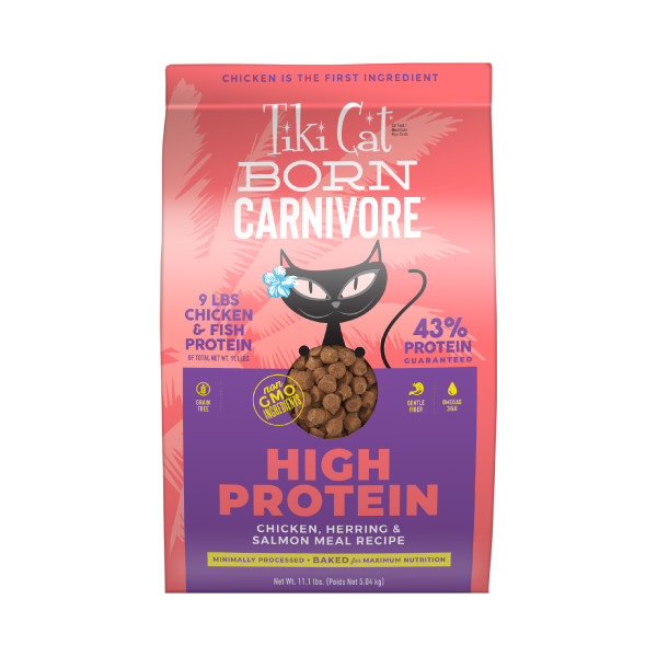 Tiki Cat Born Carnivore Chicken, Herring, & Salmon Dry Cat Food, 11.1-lb (Size: 11.1-lb)