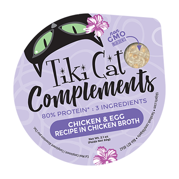 Tiki Cat Complements Chicken & Egg Lickable Cat Treat, 2.1-oz (Size: 2.1-oz)