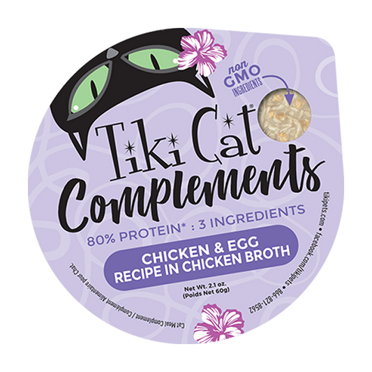 Tiki Cat Complements Chicken & Egg Lickable Cat Treat, 2.1-oz (Size: 2.1-oz)