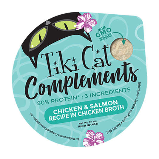 Tiki Cat Complements Chicken & Salmon Lickable Cat Treat, 2.1-oz (Size: 2.1-oz)