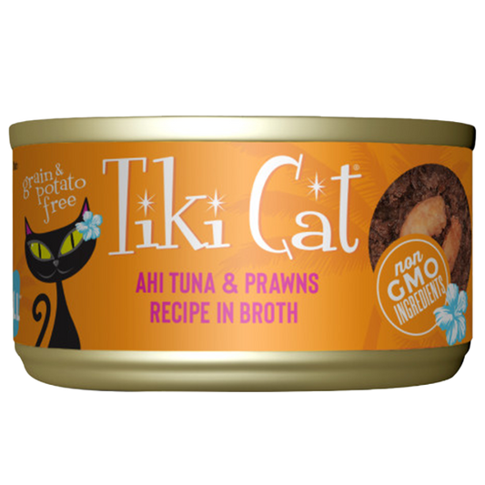Tiki Cat Grill Manana Ahi Tuna with Prawns in Tuna Consomme Canned Cat Food, 2.8-oz (Size: 2.8-oz)