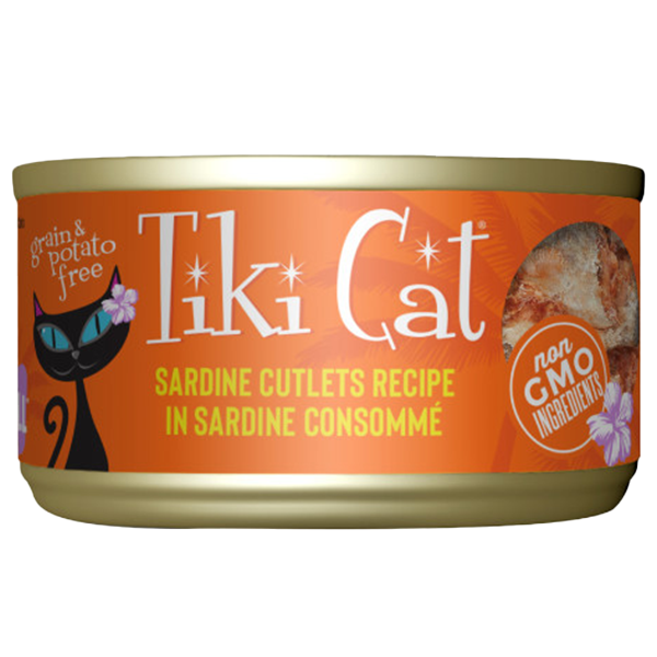 Tiki Cat Grill Sardine Cutlets Recipe in Sardine Consomme, 2.8-oz (Size: 2.8-oz)