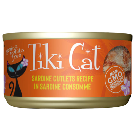 Tiki Cat Grill Sardine Cutlets Recipe in Sardine Consomme, 2.8-oz (Size: 2.8-oz)