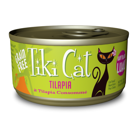 Tiki Cat Luau Kapi'Olani Tilapia in Tilapia Consomme Canned Cat Food, 2.8-oz (Size: 2.8-oz)