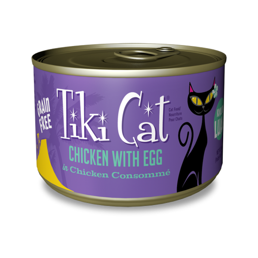 Tiki Cat Koolina Luau Chicken & Egg Recipe in Chicken Consomme Wet Cat Food Can, 6-oz (Size: 6-oz)