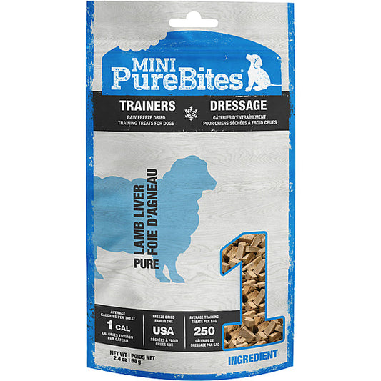 PureBites Mini Trainers Lamb Liver Freeze-Dried Dog Treats, 2.4-oz (Size: 2.4-oz)