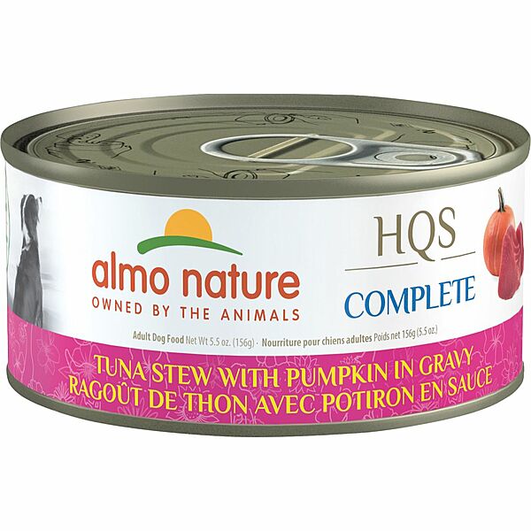 Almo Nature HQS Complete Tuna Stew with Pumpkin in Gravy Wet Dog Food Can, 5.5-oz (Size: 5.5-oz)