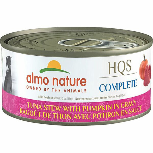 Almo Nature HQS Complete Tuna Stew with Pumpkin in Gravy Wet Dog Food Can, 5.5-oz (Size: 5.5-oz)