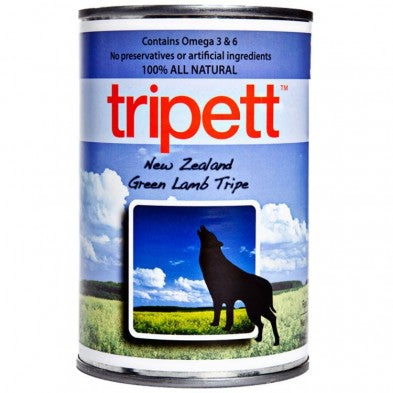 PetKind Tripett New Zealand Green Lamb Tripe Wet Dog Food Can (CA), 14-oz|396-gram (Size: 14-oz|396-gram)