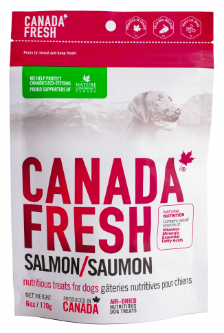 PetKind Canada Fresh Salmon Air-Dried Dog Treats, 6-oz (Size: 6-oz)