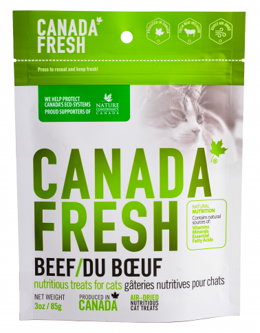 PetKind Canada Fresh Beef Cat Treats, 3-oz|85-g (Size: 3-oz|85-g)