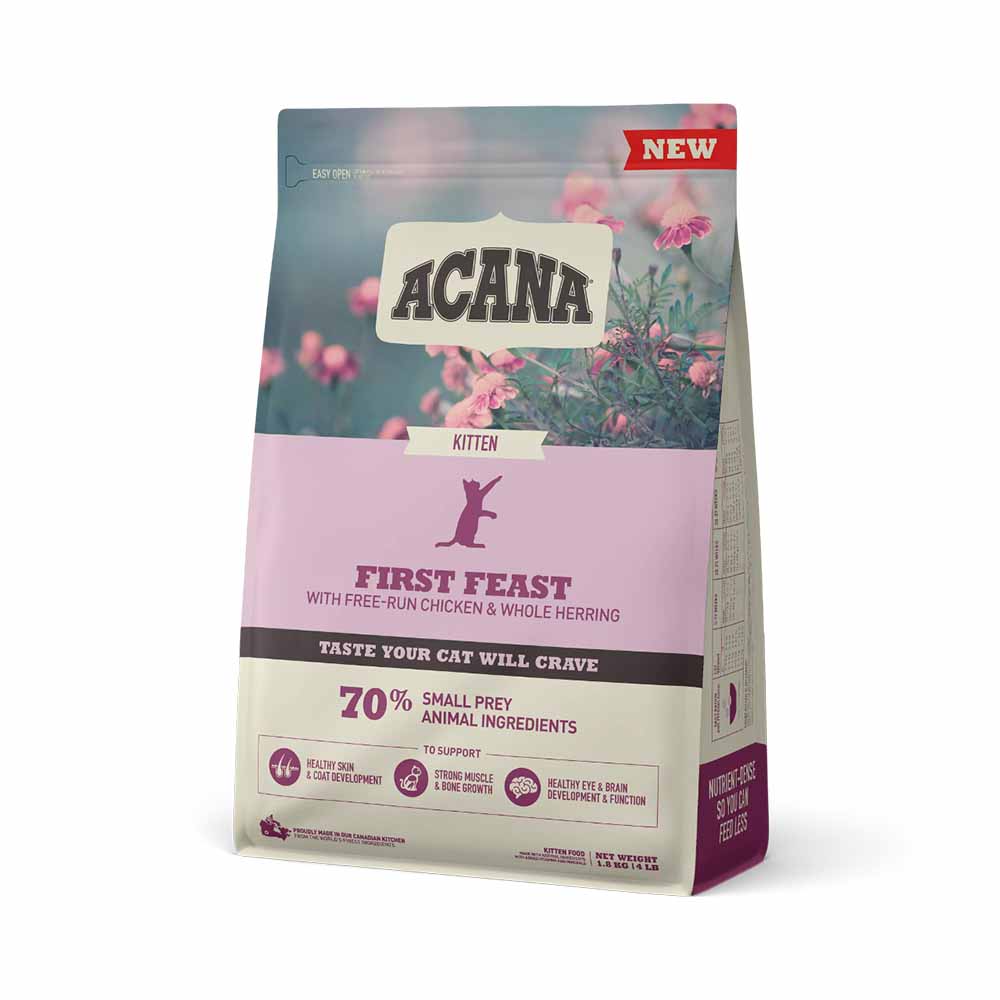 ACANA First Feast Kitten Dry Cat Food (CA), 1.8-kg (Size: 1.8-kg)