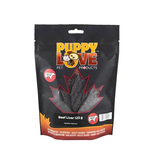 Puppy Love Beef Liver Freeze-Dried Dog Treats, 120-gram (Size: 120-gram)