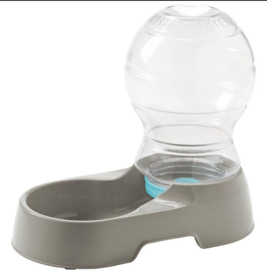 Moderna Water Bubble Pet Waterer, Gray, 1-gal (Size: 1-gal)