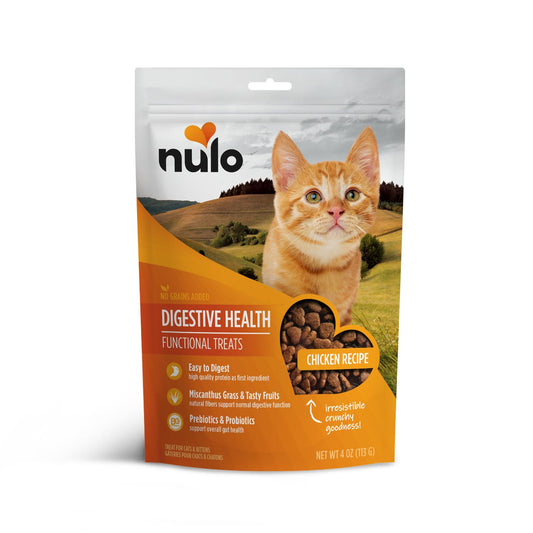 Nulo Digestive Health Chicken Recipe Functional Cat Treats, 4-oz (Size: 4-oz)