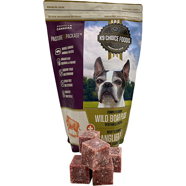 K9 Choice Frozen-Complete Cuisine Wild Boar Plus 3LB(12)