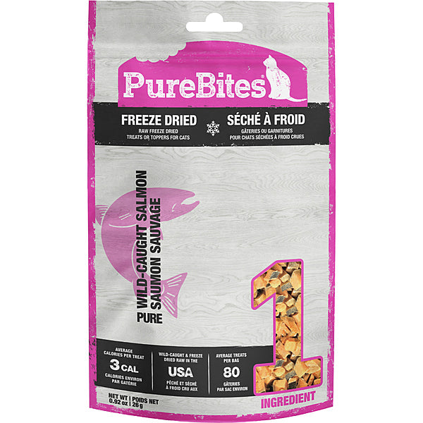 PureBites Wild-Caught Salmon Freeze-Dried Cat Treats, 0.92-oz (Size: 0.92-oz)