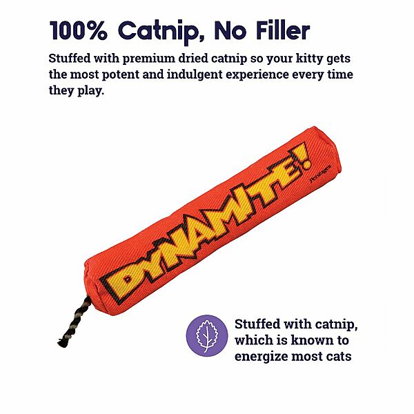 Petstages Green Magic Dynamite Stick Cat Toy, Red
