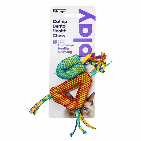 Petstages Dental Health Chews Cat Toy, Color Varies