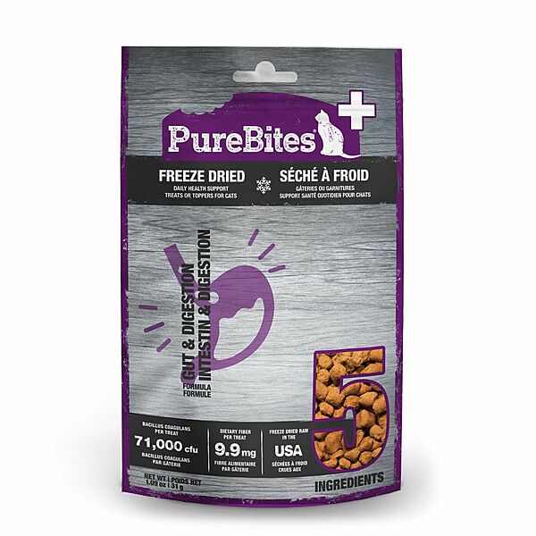 PureBites Gut & Digestion Freeze-Dried Cat Treats, 1.09-oz (Size: 1.09-oz)