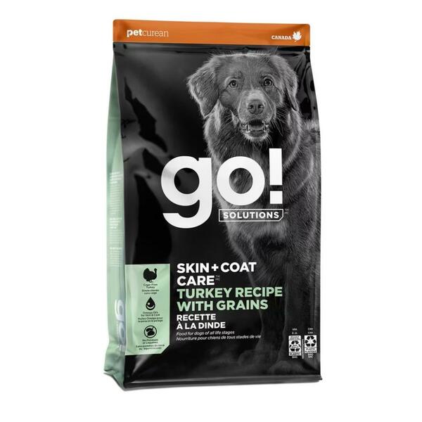 Go! Solutions Skin + Coat Care Turkey with Grains Dry Dog Food, 22-lb (Size: 22-lb)