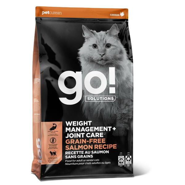 Go! Solutions Weight Management + Joint Care Salmon Grain-Free Dry Cat Food, 12-lb (Size: 12-lb)