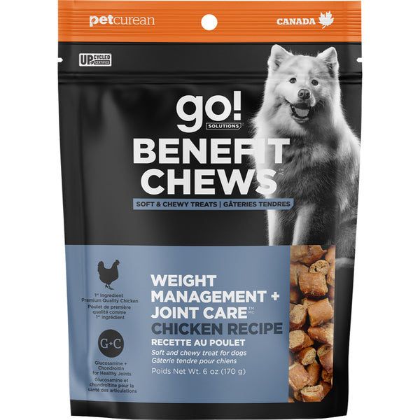 Go! Solutions Benefit Chews Weight Management + Joint Care Chicken Dog Treats, 6-oz (Size: 6-oz)
