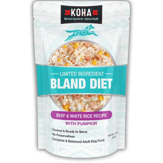 KOHA Limited Ingredient Bland Diet Beef & White Rice Wet Dog Food Pouch, 12.5-oz (Size: 12.5-oz)