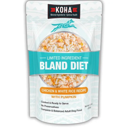 KOHA Limited Ingredient Bland Diet Chicken & White Rice Wet Dog Food Pouch, 12.5-oz (Size: 12.5-oz)