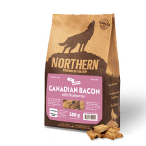 Northern Biscuit Canadian Bacon with Blueberries Dog Treats, 500-gram (Size: 500-gram)