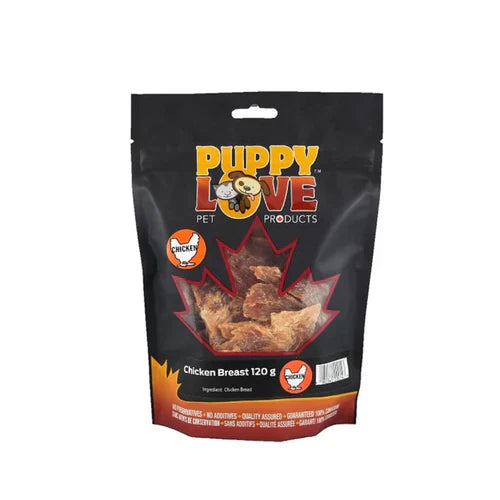 Puppy Love Chicken Breast Freeze-Dried Dog Treats, 120-gram (Size: 120-gram)
