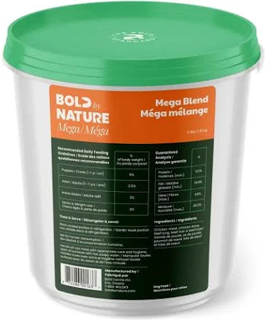 Bold By Nature Dog Mega Beef Tub 4lb.