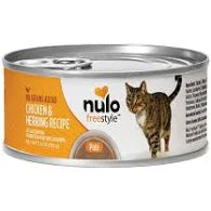 Nulo Cat Freestyle Pate Chicken & Herring Recipe Grain-Free Canned Cat & Kitten Food, 5.5-oz (Size: 5.5-oz)