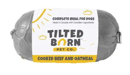 Tilted Barn Pet Co. Cooked Beef & Oatmeal Frozen Dog Food, 1-lb (Size: 1-lb)
