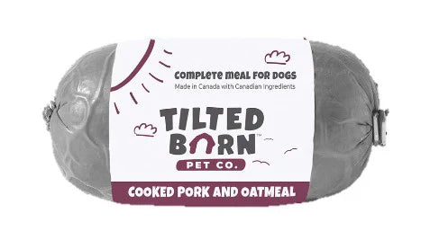 Tilted Barn Pet Co. Cooked Pork & Oatmeal Frozen Dog Food, 1-lb (Size: 1-lb)